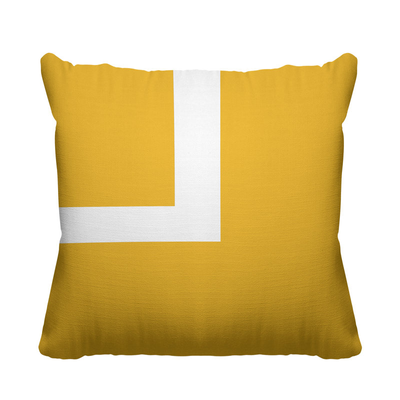 Coussin intérieur / extérieur Wheeler, L 17 po x H 17 po, Jaune