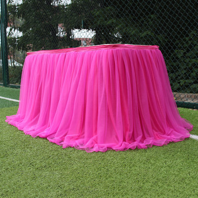 Jupe de table de couleur unie