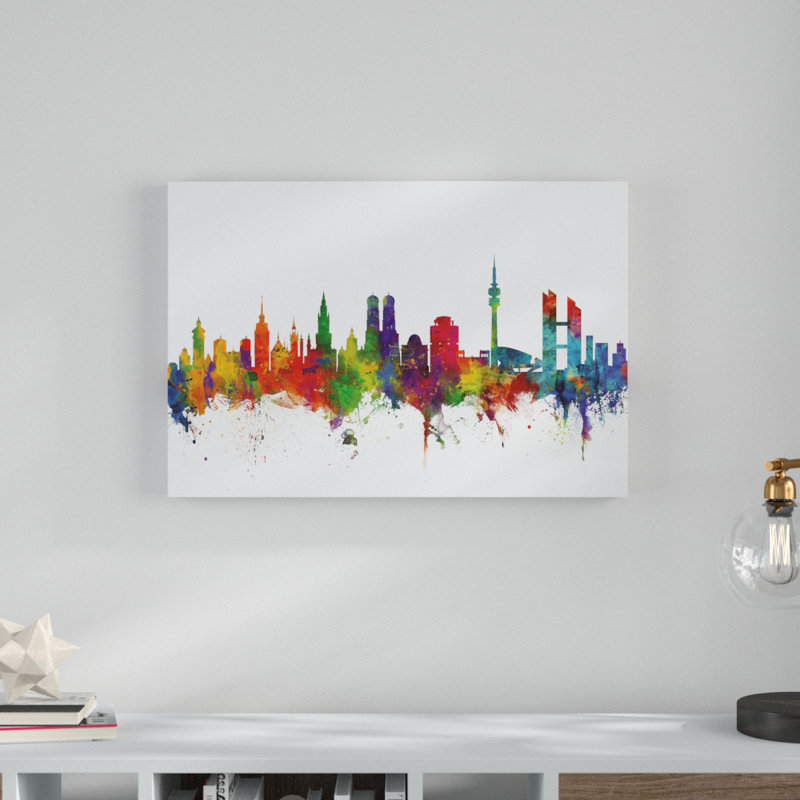 « munich germany horizon ii », impression sur toile, H 30 po x l 47 po x P 2 po