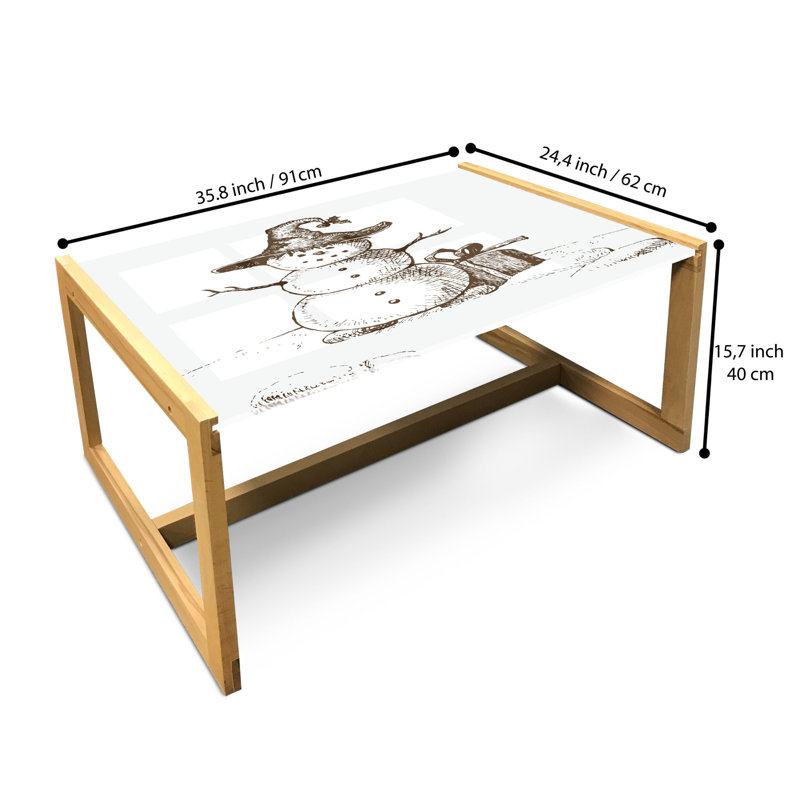 Madelynn Sled Coffee Table, 90cm H x 62cm W x 40cm D