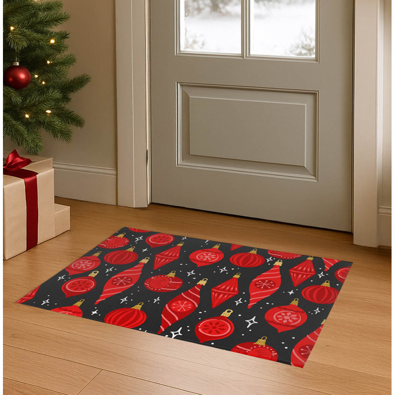 Paillasson Ornaments, Argent / gris anthracite, L 48 po x L 72 po