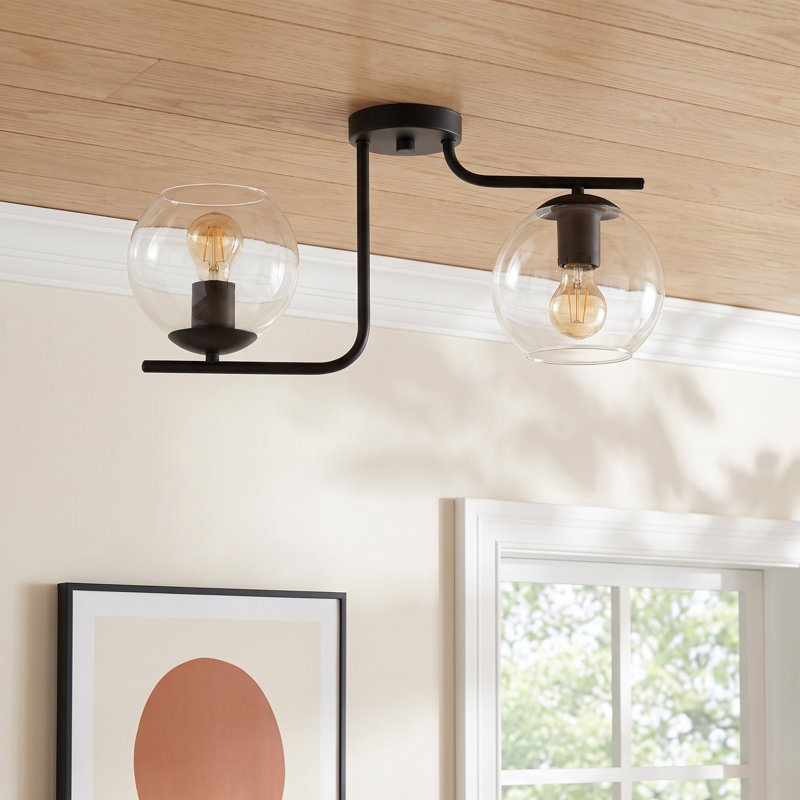 Beecher Glass Semi Flush Mount