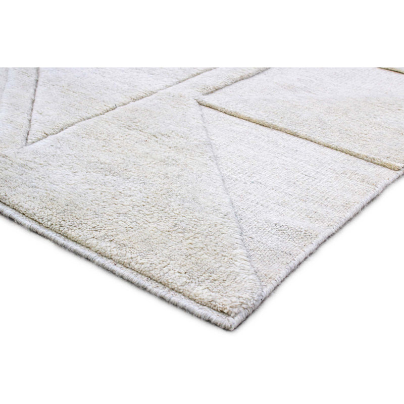 Wool Geometric Area Rug, Rectangle 9' x 12'