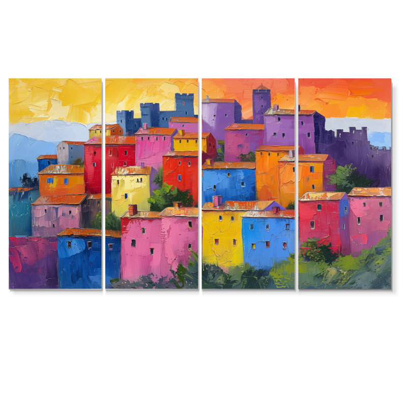 Ensemble d'art mural sur toile Yael, H 32 po x l 64 po