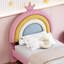 Lit tapissier arc-en-ciel design, lit plateforme en velours avec tiroir de rangement Princess-1479847699