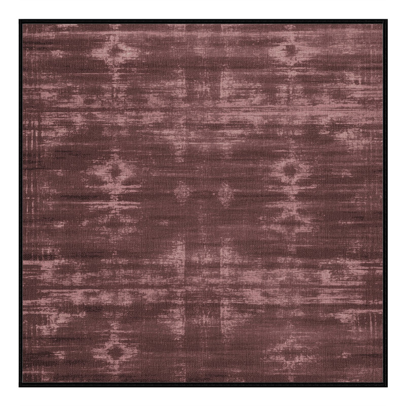 Tapis abstrait lavable à la machine, Carré 4 pi