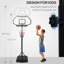 Système de basketball portatif Aosom
