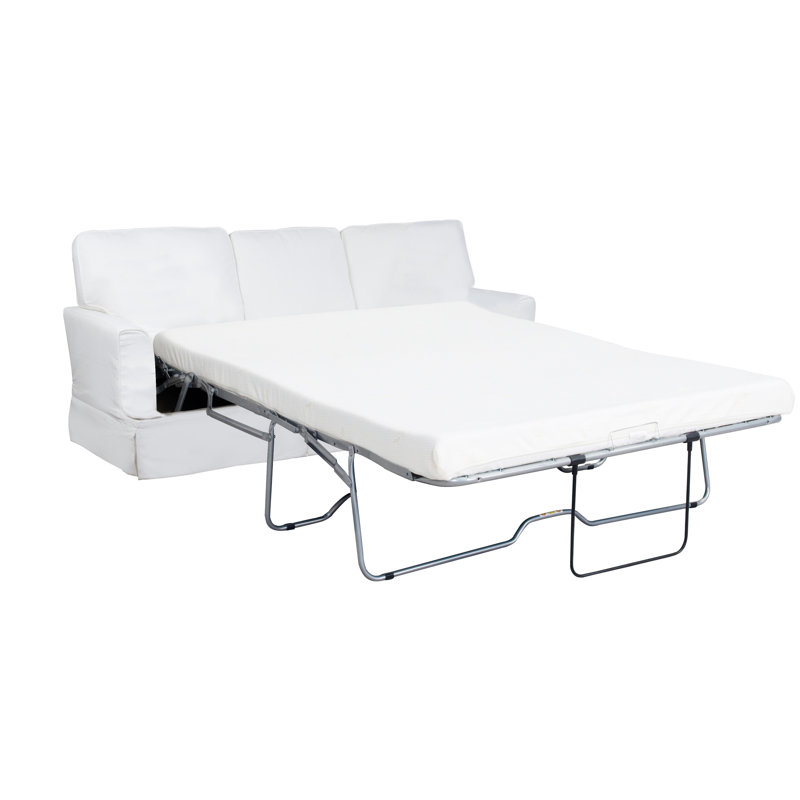 Elenora 88'' Slipcovered Sleeper Sofa