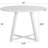 3 Dining - Round Table And 2 Boucle Chairs Luxury Materials With Curved Design
