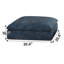 Nuage avec tissu velours côtelé bleu, siège profond, conception à deux couches, coussin amovible, aucun assemblage pour la chambre à coucher. Siège rembourré en plumes, confort luxueux, agencement modulaire flexible, doux-1507597487