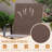 4PCS Outdoor Bar Stools 29'' Fabric Bar Height Stools w/ Armrests & Footrest Brown-2086314977