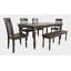 Ensemble de table de salle à manger 6 pièces Karley Lark Manor-2019160110-2019160111