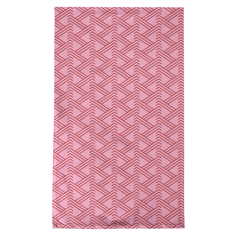 Serviette à thé zig zage fête, Polyester sergé
