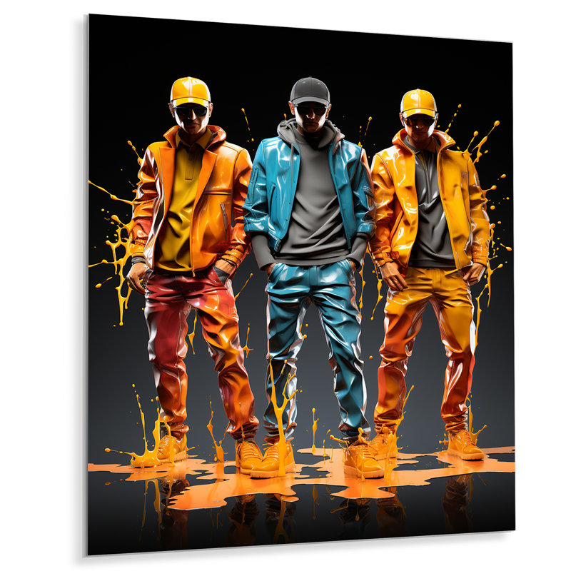 Urban Rhythms Breakdance Evolution III - Dance Metal Wall Art, 40" H x 30" W x 1.5" D