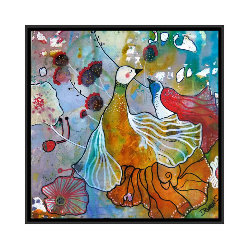 «La Danse», reproduction sur toile, H 18 po x l 18 po x P 1,5 po, Toile avec cadre noir