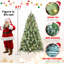 Arbre de Noël 8 pi avec 550 lumières DEL blanc chaud-233068791