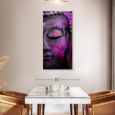 Purple Buddha Face