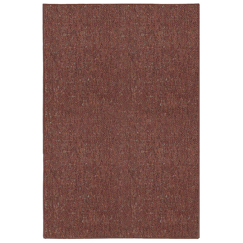 Tapis moderne intérieur / extérieur - Rouille, Rectangle 2 pi x 4 pi