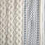 Ensemble d'édredon en coton avec chenille blanc / bleu marine-125340976-125340975