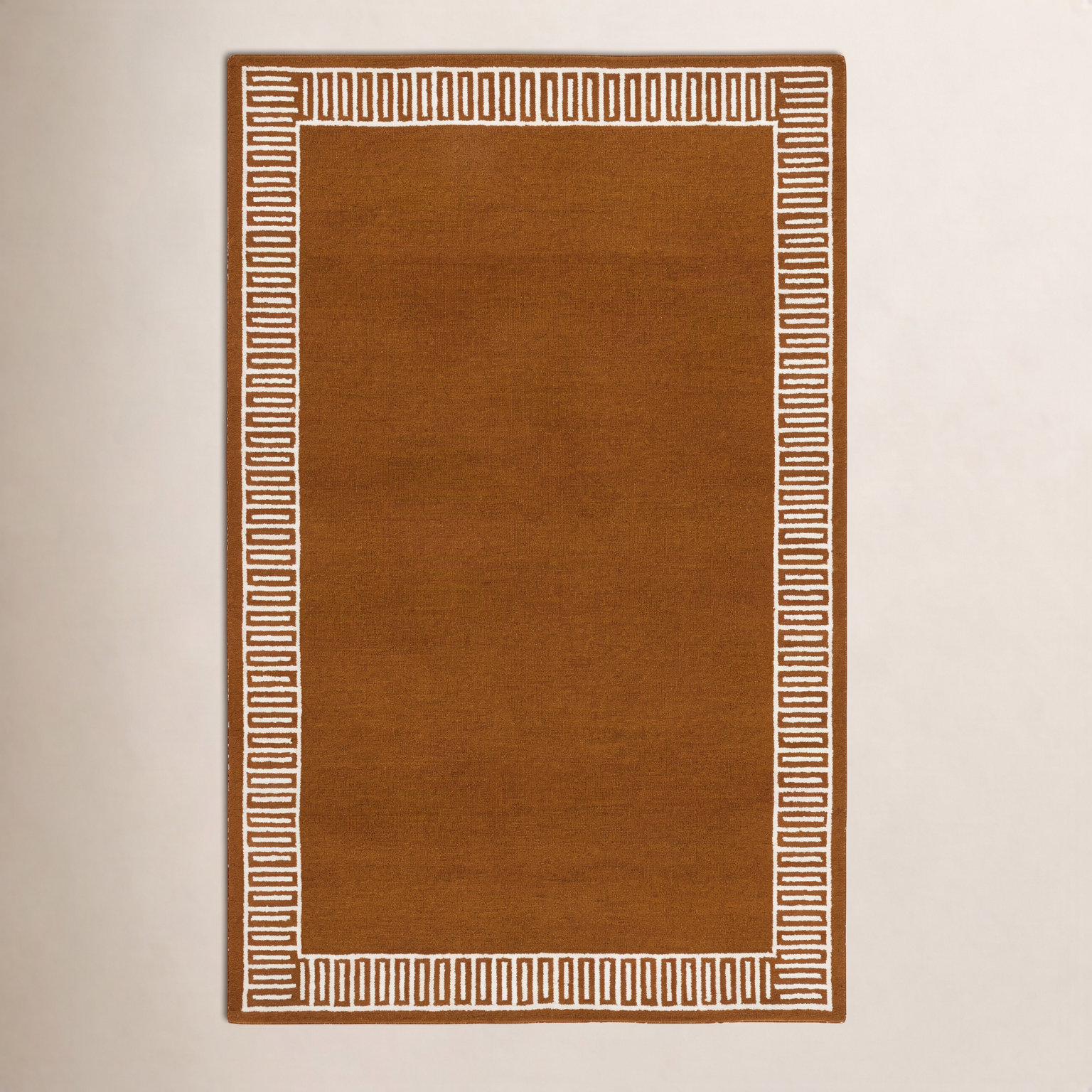 Hand-Tufted Geometric Wool Rug, Rectangle 6' x 9'