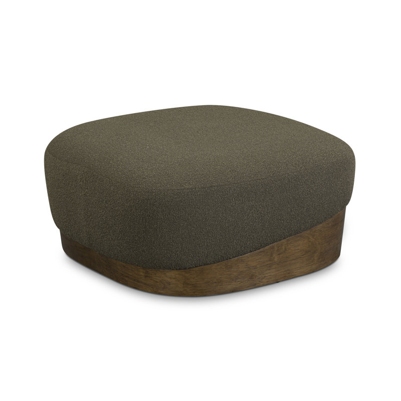 Repose-pieds Domina Kale Green Boucle, Vert