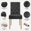 Padded Classic High Back Upholstered Dining Chairs With Solid Wood Legs-100556185