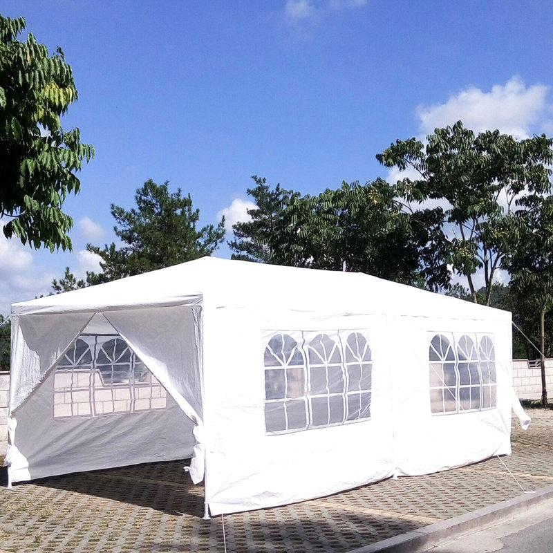 10x20' Canopy Tent For Gatherings With 6 Removable Sidewalls & Weather Resistance Parties Feature