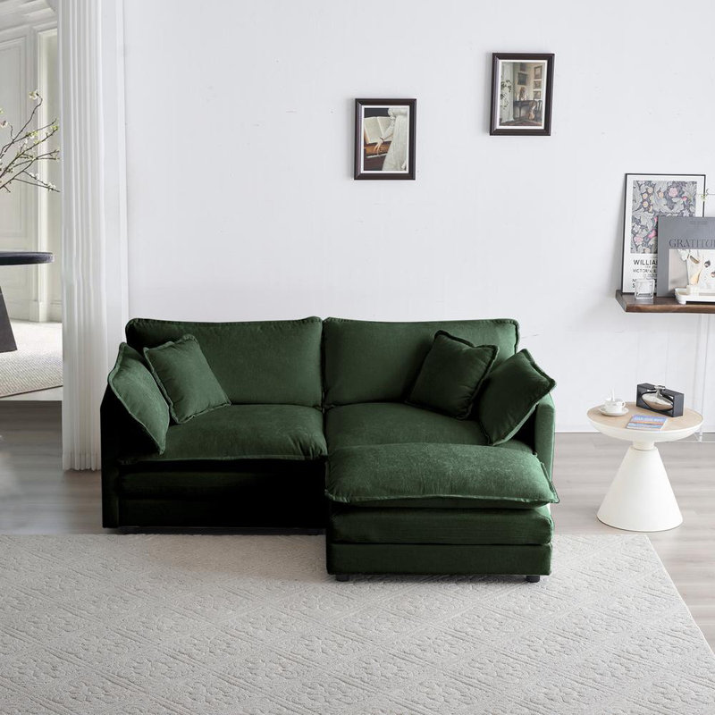 2 Seater Sofa with Ottoman