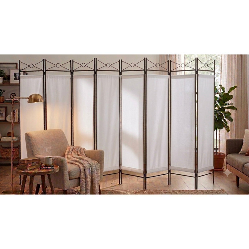 Cloison pliante Rhiann, 8, Noir