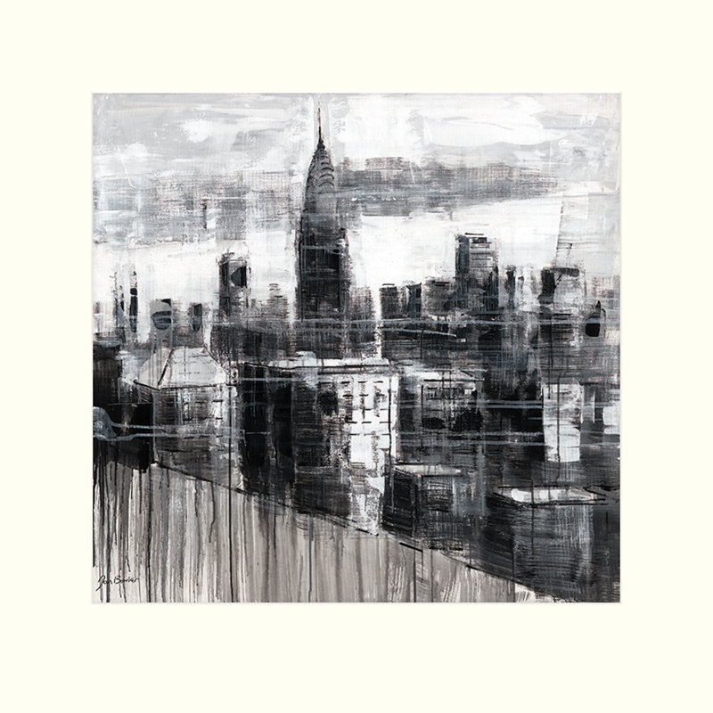 The Chrysler Building by Jon Barker - No Frame Painting, 40 cm H x 40 cm W x 0.02 cm D