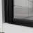 32"X 72" Shower Door, 1/4 Inch  6Mm  Tempered Clear Glass, Black Finish, Reversible Installation, 180 Pivot, Flexible Hinges, Heavy - Duty Waterproof Handle, Packaging 32" 33.2" Adjustable Width-124961258