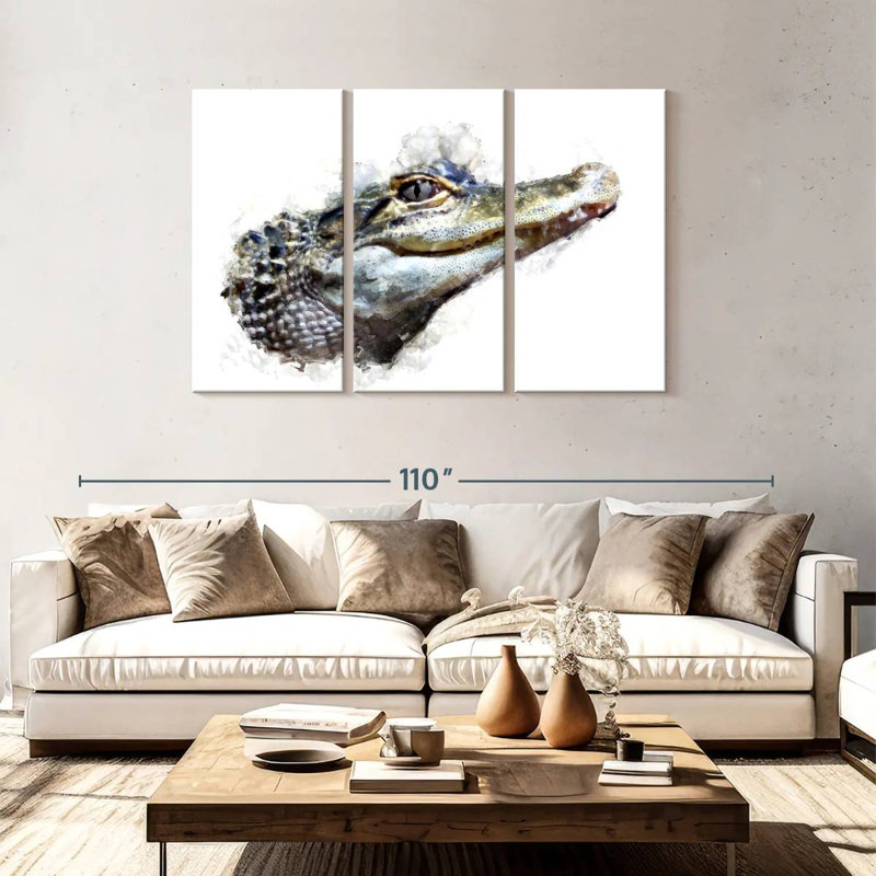 Crocodile Head, 48" H x 74" W
