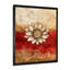 Sacré soleil mandala II - art moderne sur toile rouge moderne-132480086-132480089