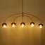 Lustre 5 lumières Glam Modern