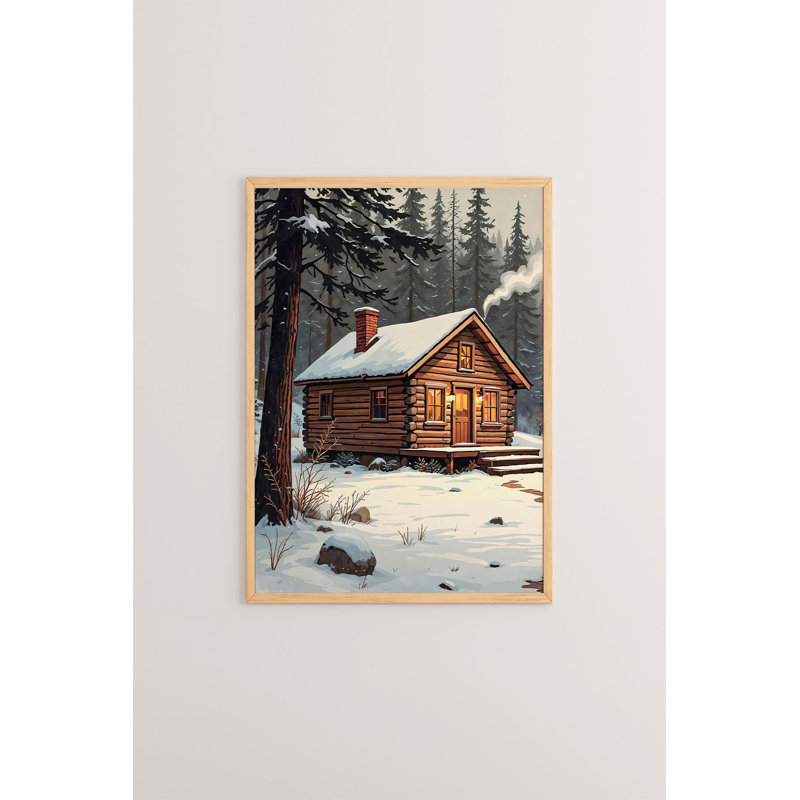 «Festive Christmas», peinture encadrée décorative de 13,0 po x 19,0 po | Cadre 100% bois massif (épaisseur: 0,8 pouce), œuvre d'art 100% MDF | Impression numérique pour des couleurs vives, décoration murale parfaite pour la maison et le bureau