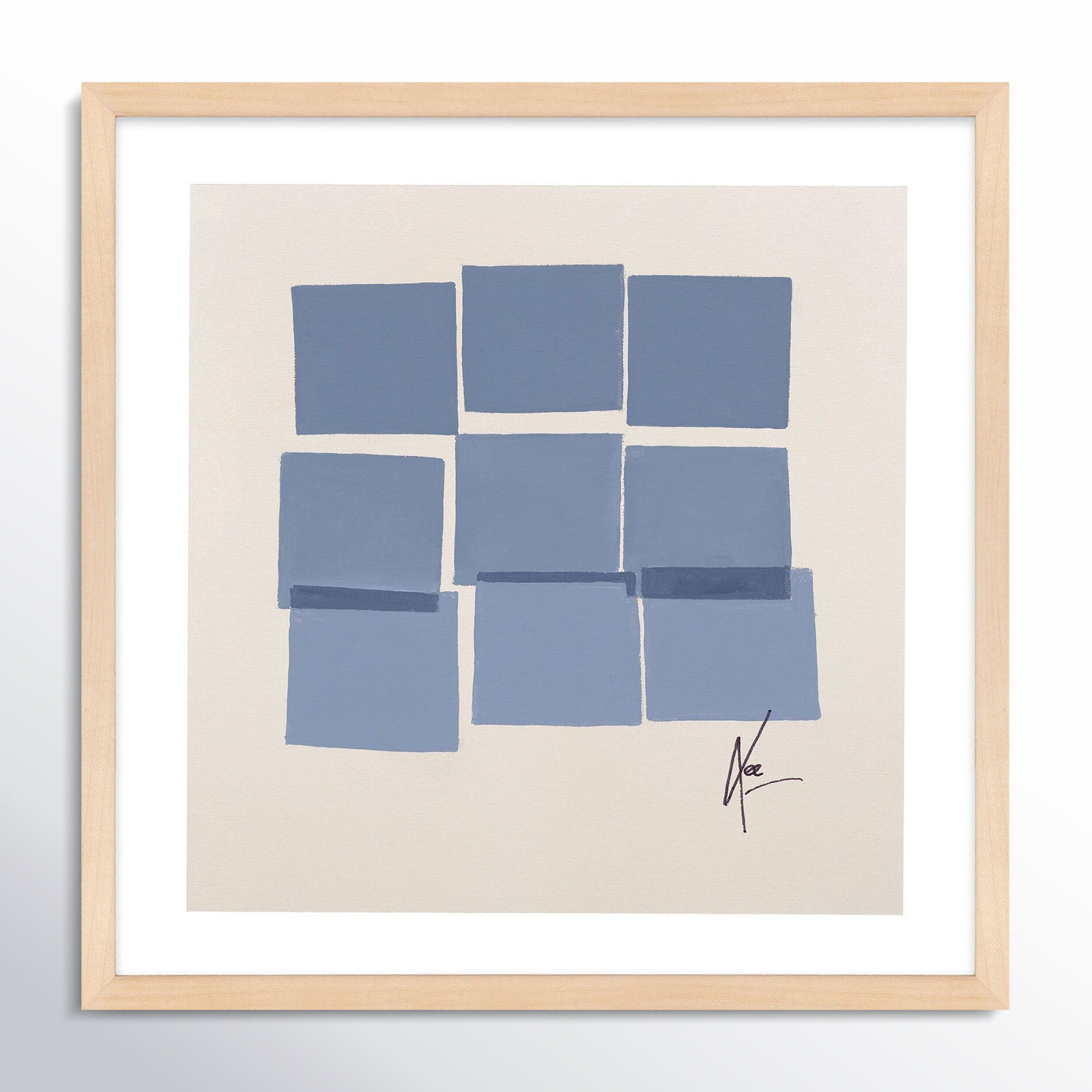 Reflection 1 by Lee Lessem, 16" H x 16" W x 1.25" D, Brown