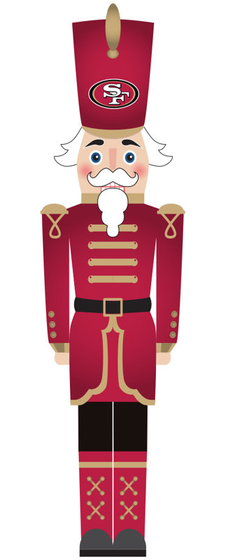 San Francisco 49Ers 46" Nutcracker Leaner