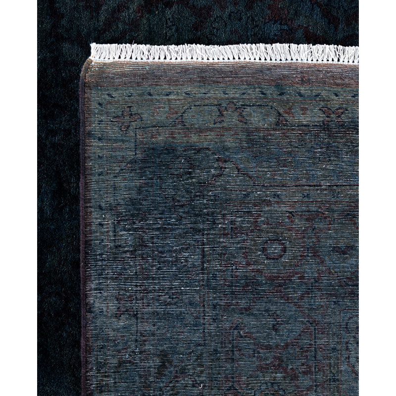 Overdyed One-of-a-Kind 6' 3" X 9' 3" Hand Knotted Area Rug