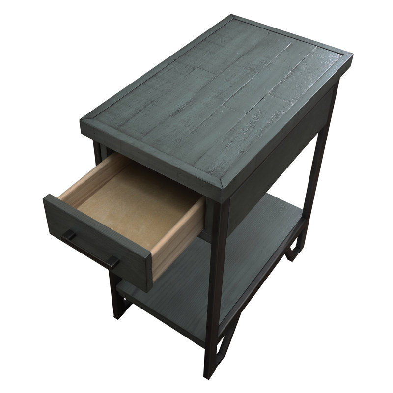 Table de bout avec rangement, Vert