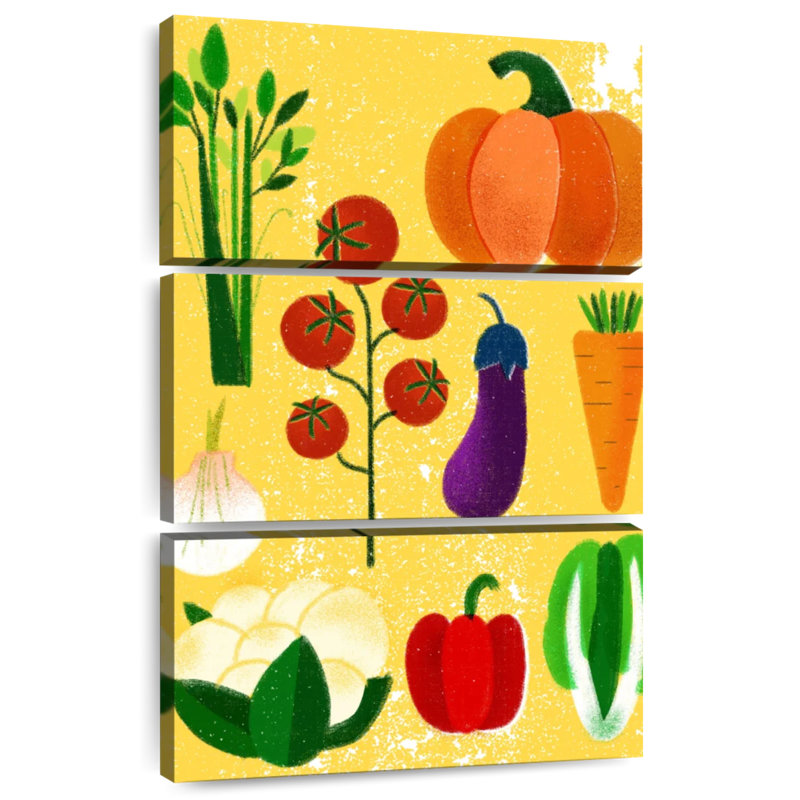 Yarlin Vegetable Variety, 32" H x 20" W