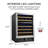 Trifecte Dual Zone 23.42'' 46 Bottle Wine Refrigerator with Reversible Door