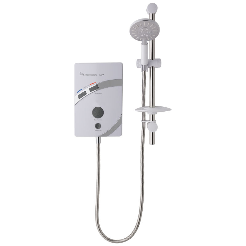 Plus Qi Thermostatic Power Shower with Slide Bar Shower Head, 9.5KW
