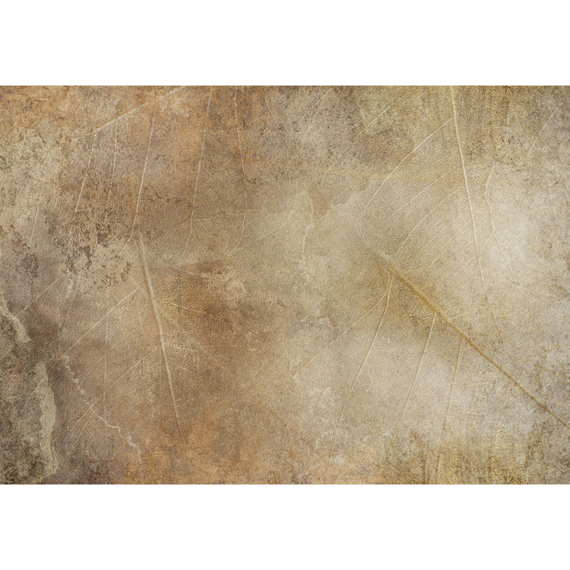 Murale pelez et collez - Feuilles subtiles, L 124 po x l 173 po