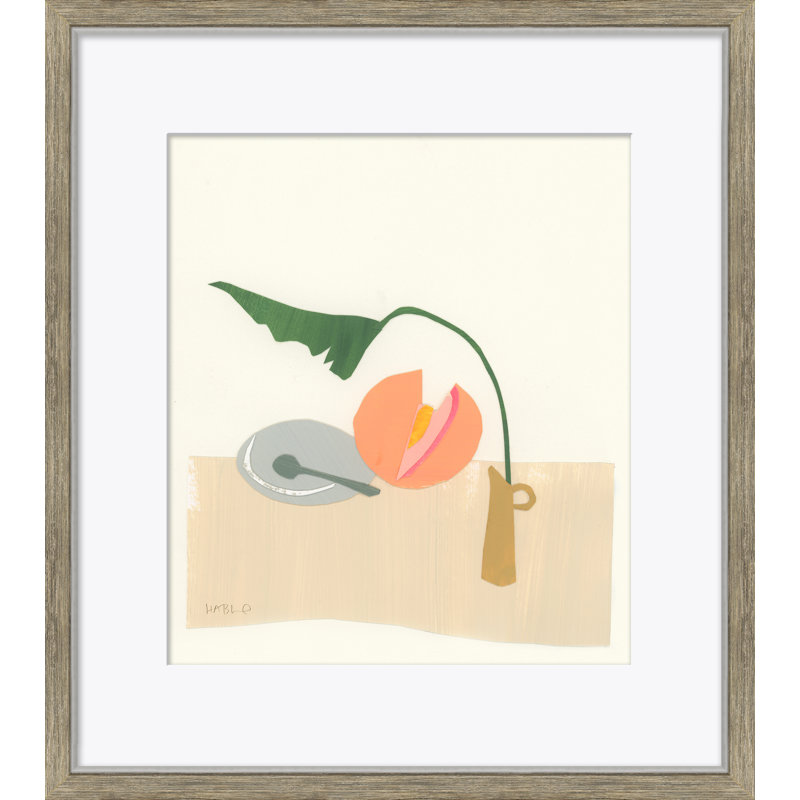 Still Life Series - Cantelope Giclee Print by Susan Hable, Gray, 17.75" H x 15.75" W x 1" D