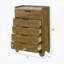 Commode verticale avec 5 tiroirs de rangement pour la chambre à coucher
