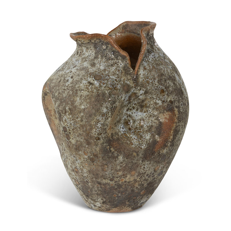 Reef Vase, Stone Beige, Moss