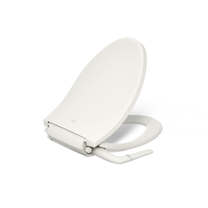 Puretide Toilet Elongated Bidet Seat, Biscuit