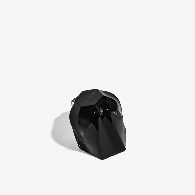 SHIMMER Tealight Candle Holder, Black Polished Glass