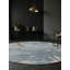 Tapis bleu soyeux et moelleux-175379064