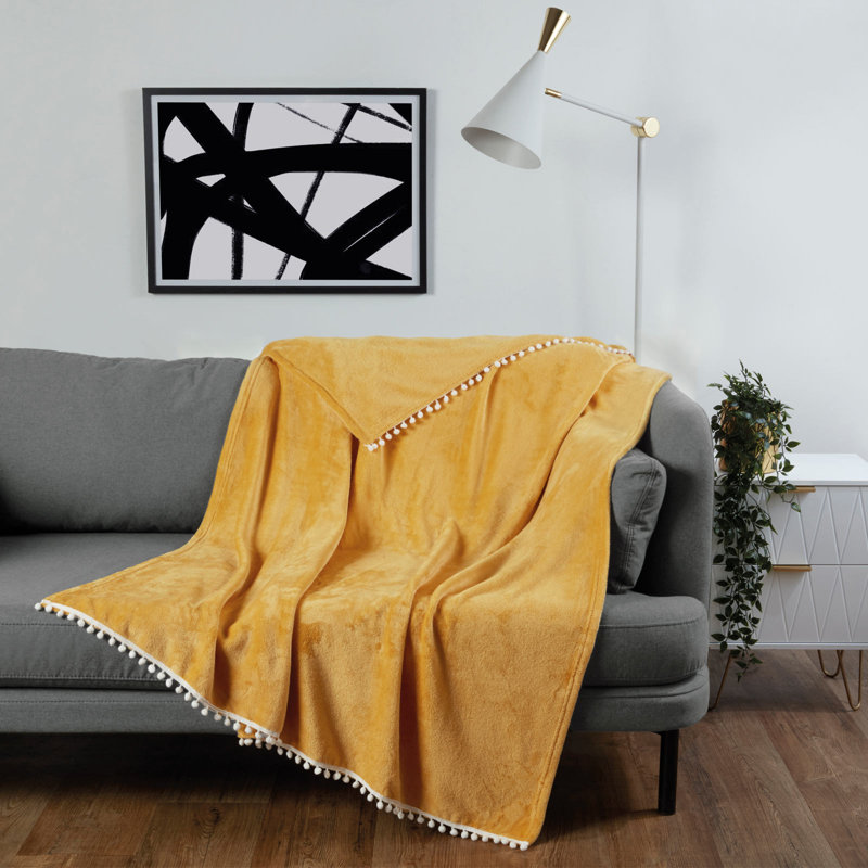 Kulkarni Throw Blanket, Blush Pink, W200 x L240cm